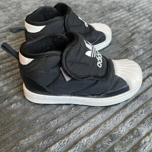 Adidas Originals Superstar 360 Boots Fitfoam Ortholite Baby 9.5K Black FV7266